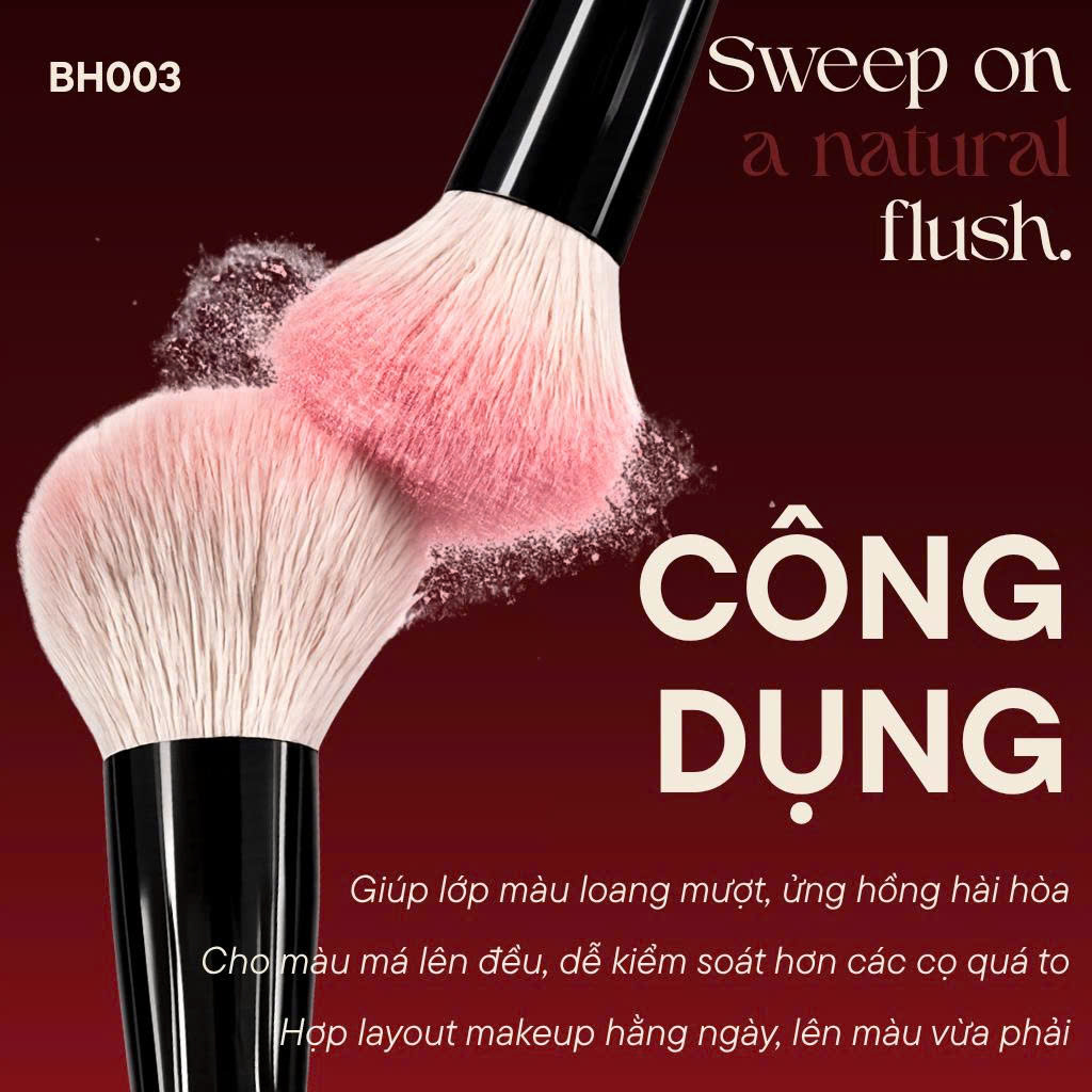 Cọ Tán Má Hồng Đánh Khối BH Cosmetics Blusher BH003